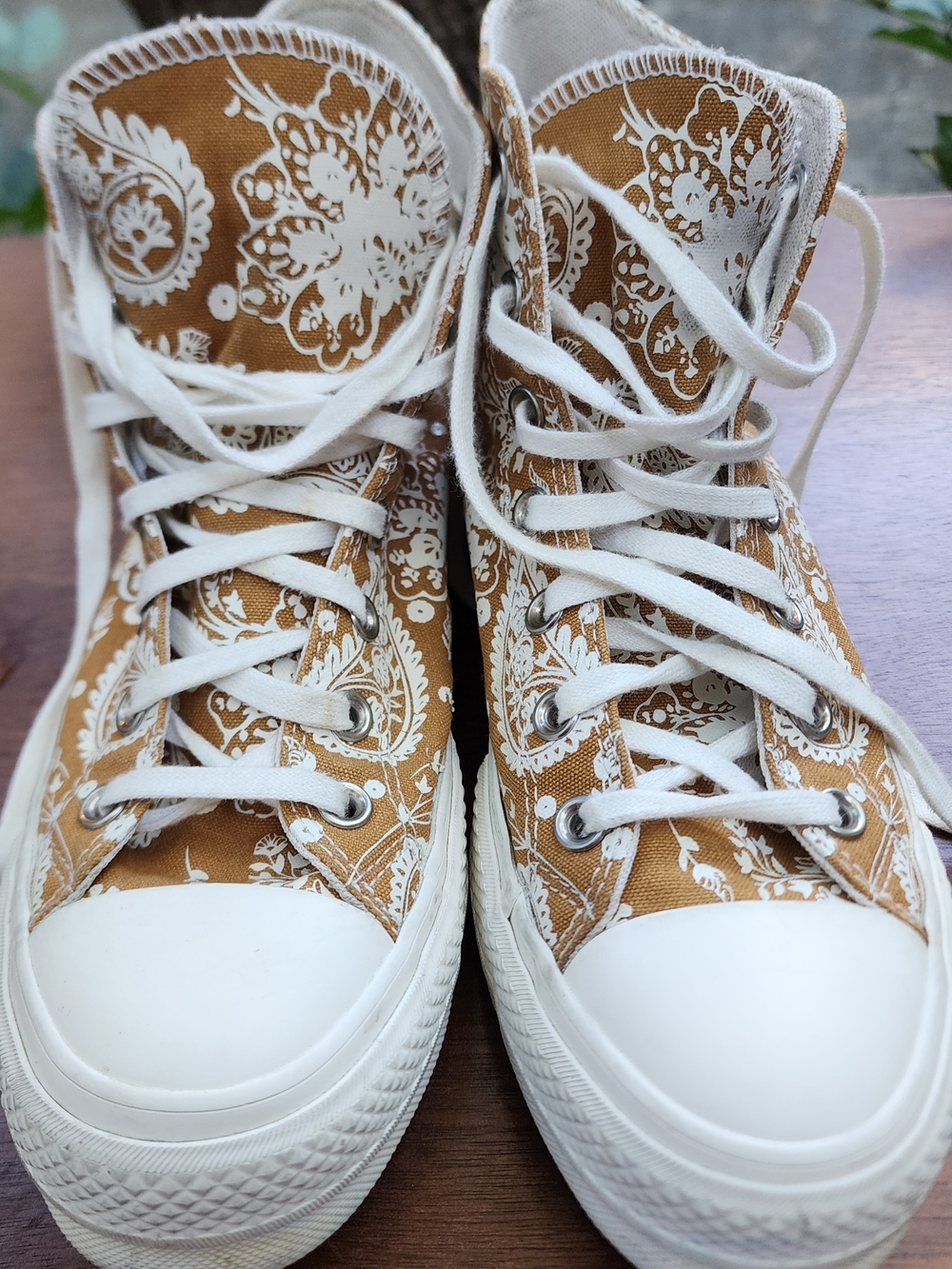 Converse Chuck Taylor All Star Platform High Fall Florals Paisley Wheat [8] - Picture 2 of 11